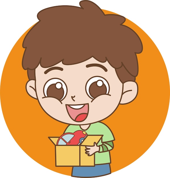 Surprised Kids Vector Clipart