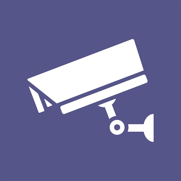 surveillance camera icon design vector template