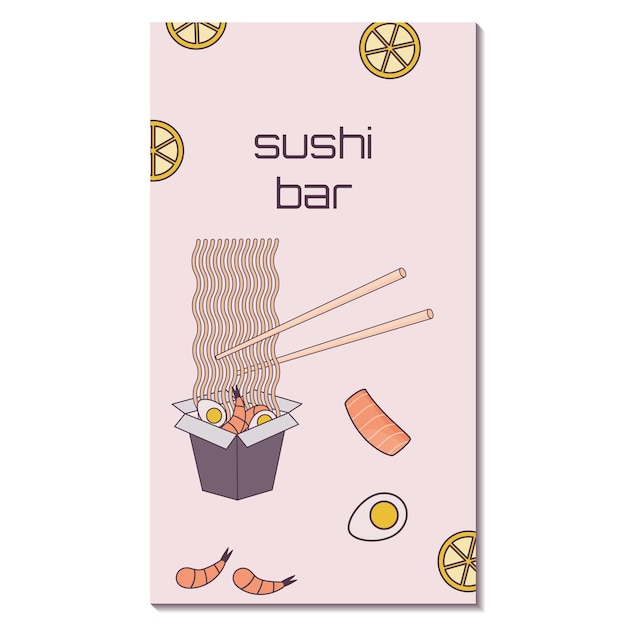 Sushi bar flyer