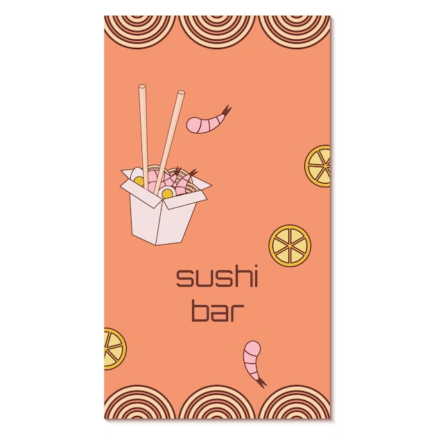 Sushi bar flyer