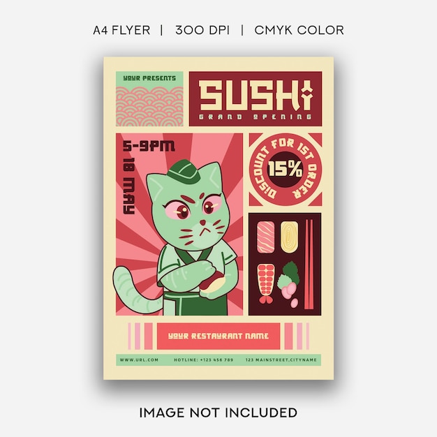 Sushi Restaurant Flyer