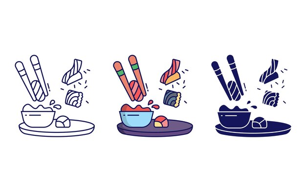 Sushi vector icon