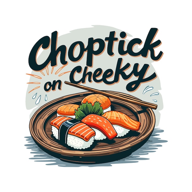 Sushi Vector Illustration For T Shirt Design