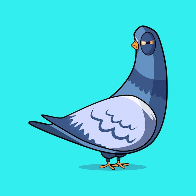 Suspicious pigeon