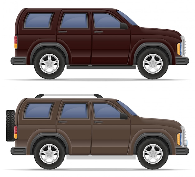 Suv car vector illustration