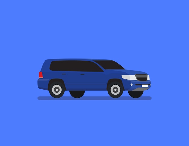 SUV Flat Vector