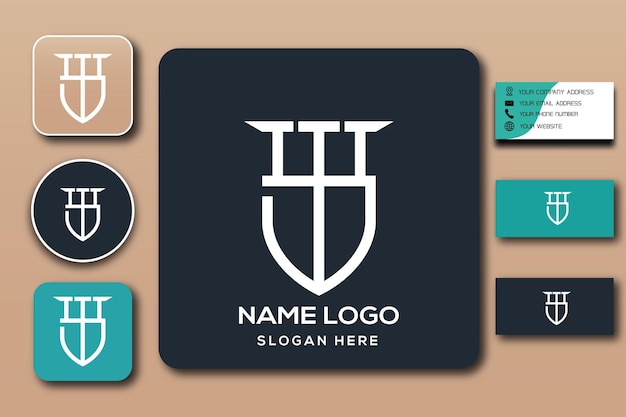 SW monogram logo template