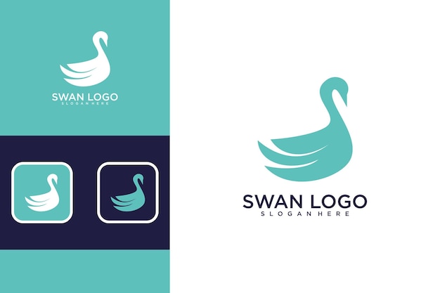 swan logo design template