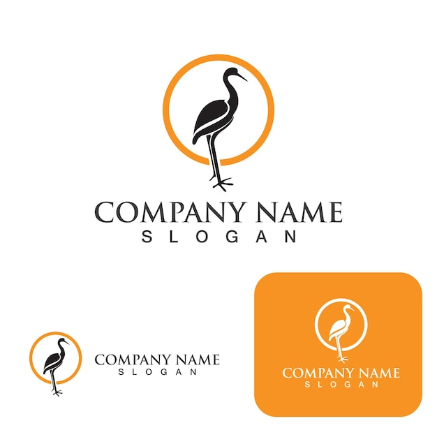 Swan logo and symbol vector elements