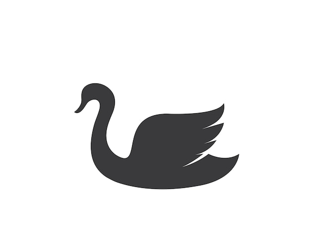 Swan logo Template vector illustration