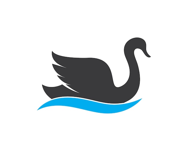 Swan logo Template vector illustration