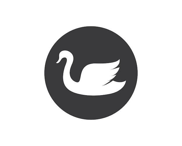 Swan logo Template vector illustration