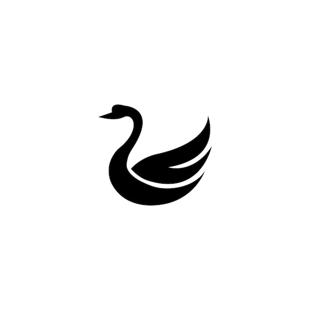 Swan logo Template vector illustration