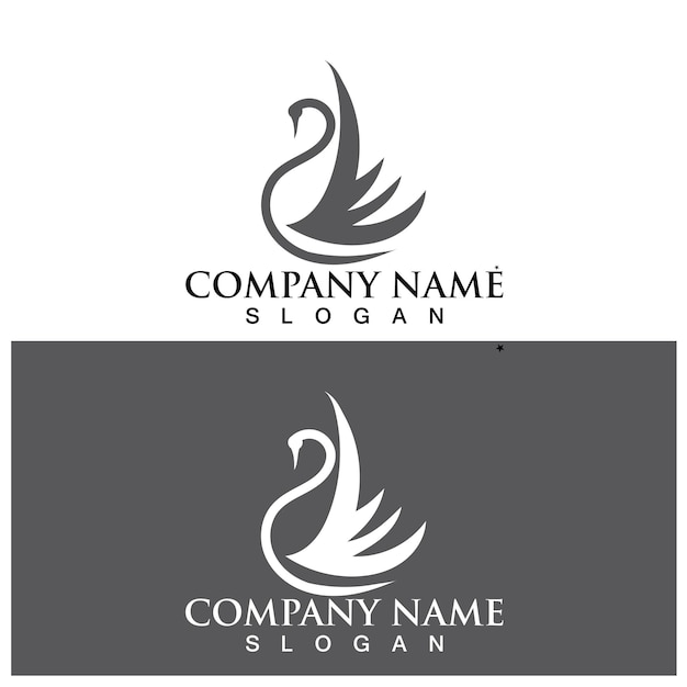 Swan logo vector template