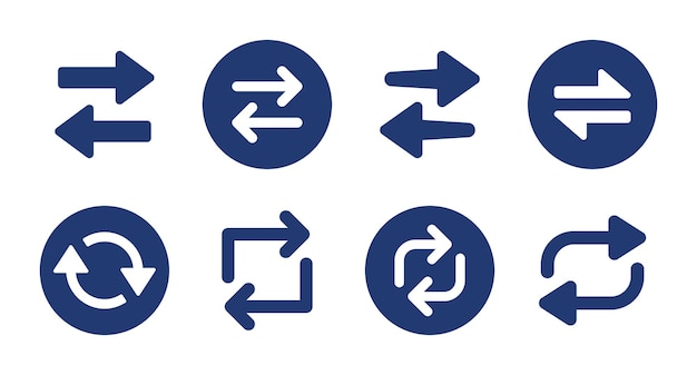 Swap and exchange arrow symbol collection