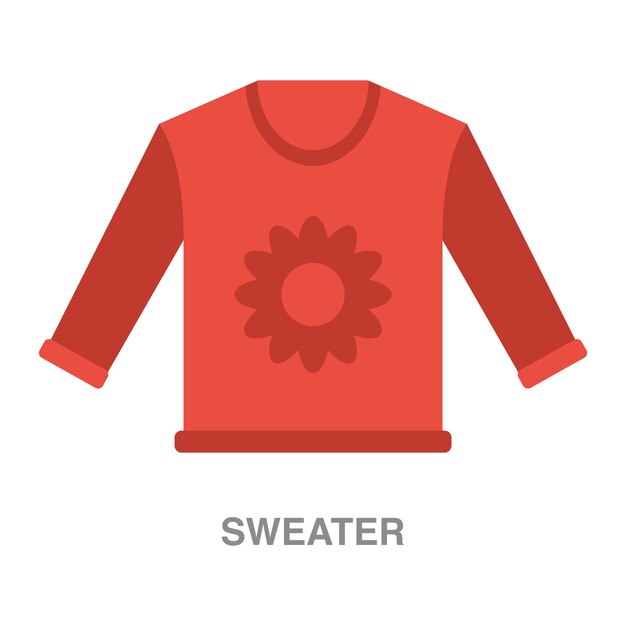 Sweater illustration on transparent background