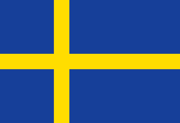 Vector sweden flag illustrator country flags