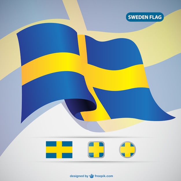 Vector sweden flag