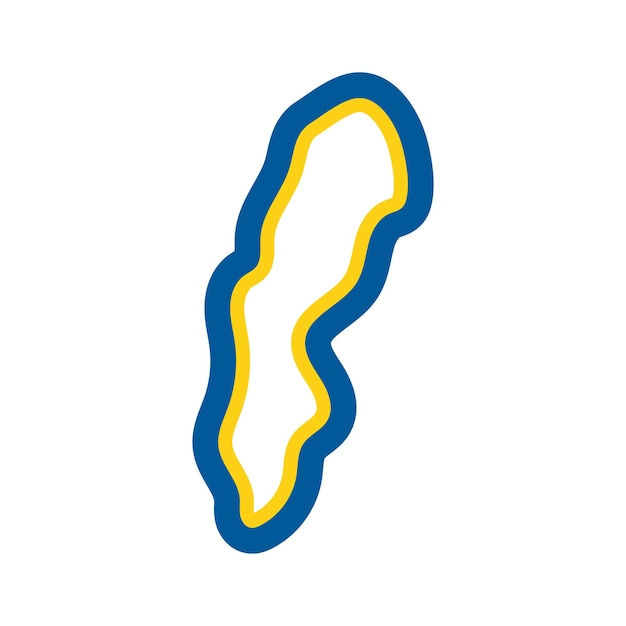 Sweden map icon vector