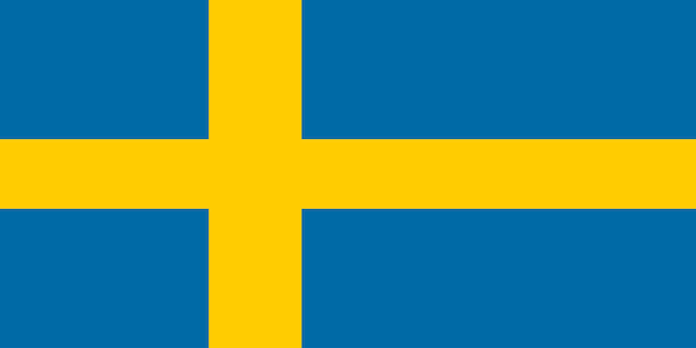 Vector sweden national flag