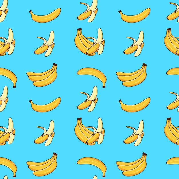 Sweet banana seamless pattern