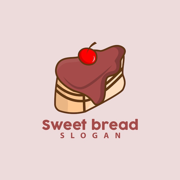 Sweet Bread Logo Pancake Birthday Vector Sandwich Symbol Illustration Icon Design