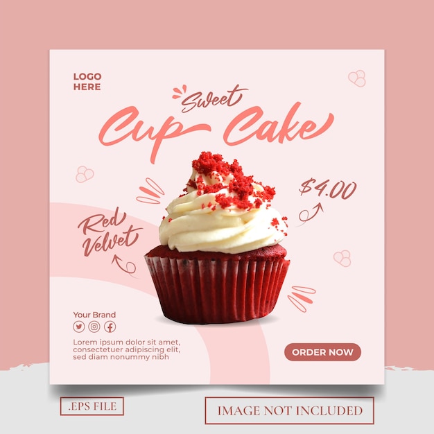 Sweet Cake Social Media Post Template