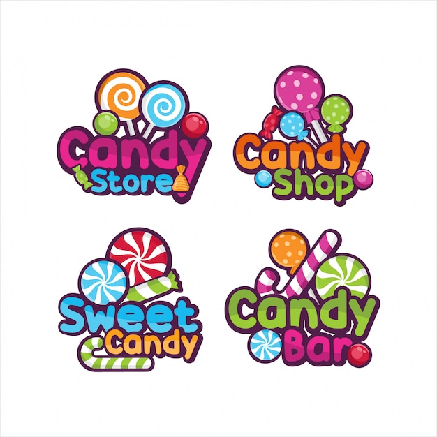 Sweet candy shop   design