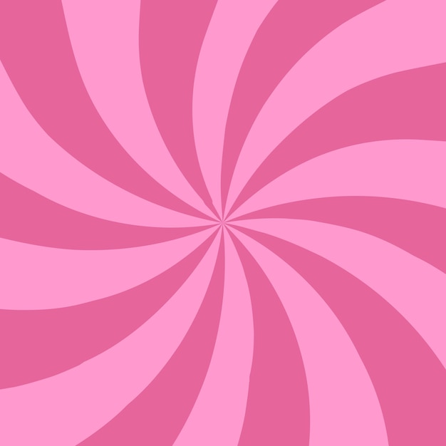 Sweet candy swirl pink background. Vector illustration