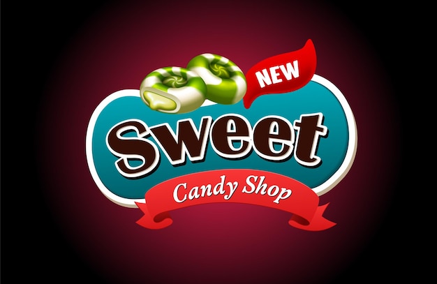 Sweet Candy Text effect vector