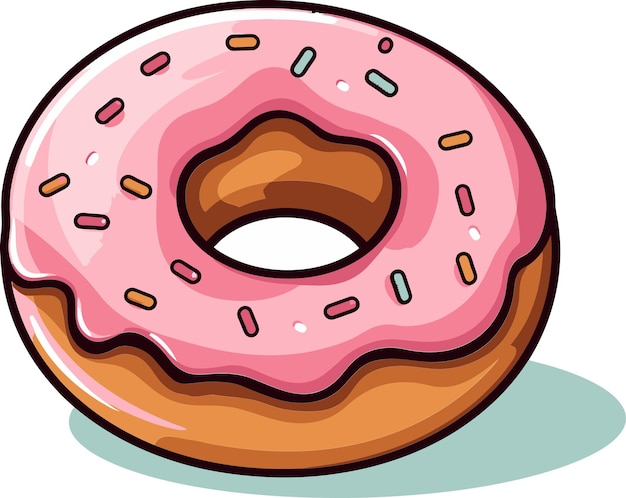 Sweet Cravings Donut Illustrations Premium Donut Vector Set