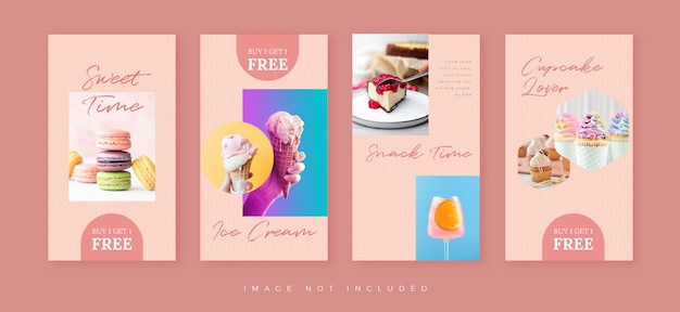 Sweet Cute Dessert Instagram Story Template