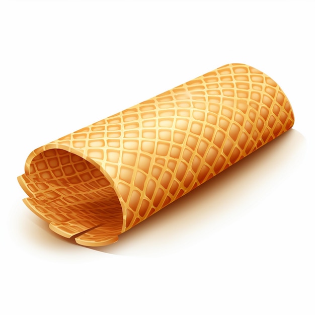 sweet dessert wafer chocolate cream food snack roll cookie tasty biscuit illustration st