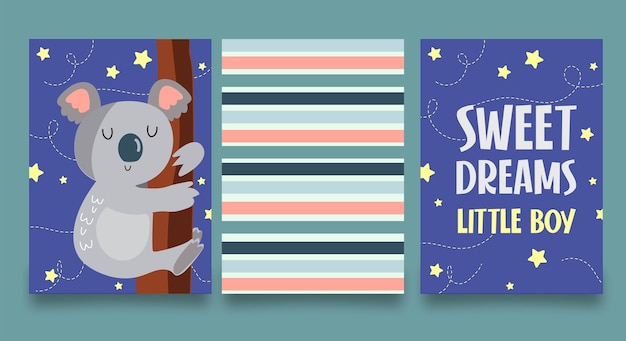 Sweet dreams little boy set card