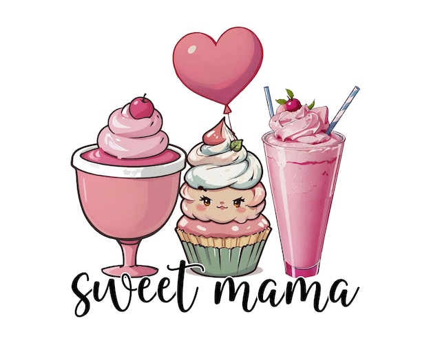 Sweet Mama Mothers day vector design