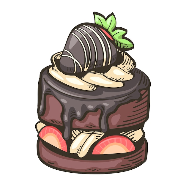 Sweet pastry illustration3