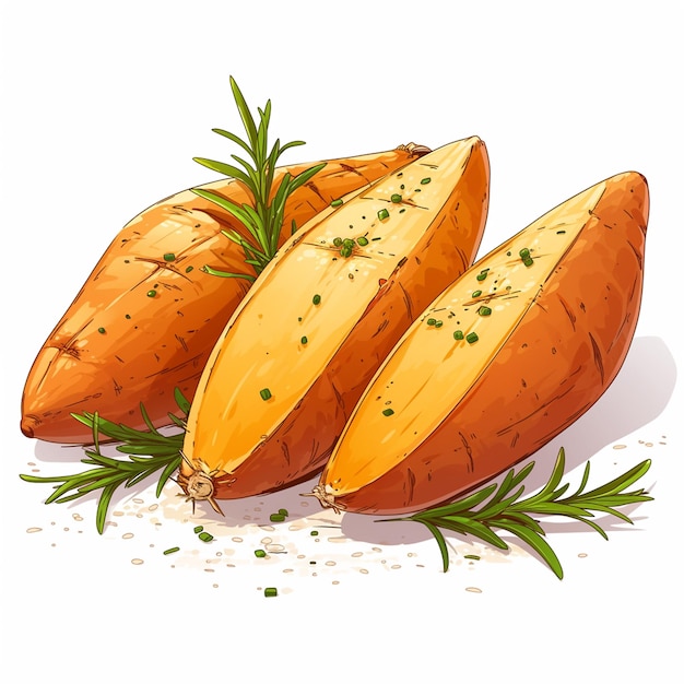 Sweet Potatoes with Rich Orange Flesh