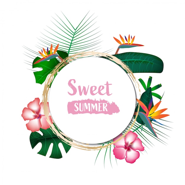 Sweet Summer rounded frame