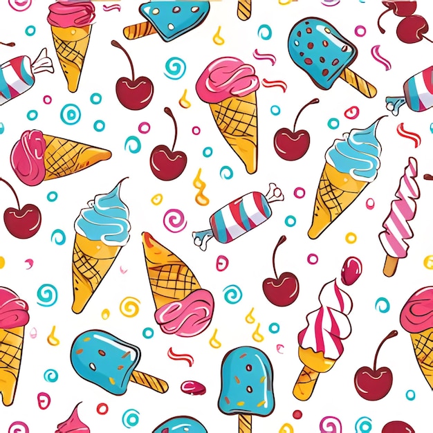 Vector sweet treats and summertime delights