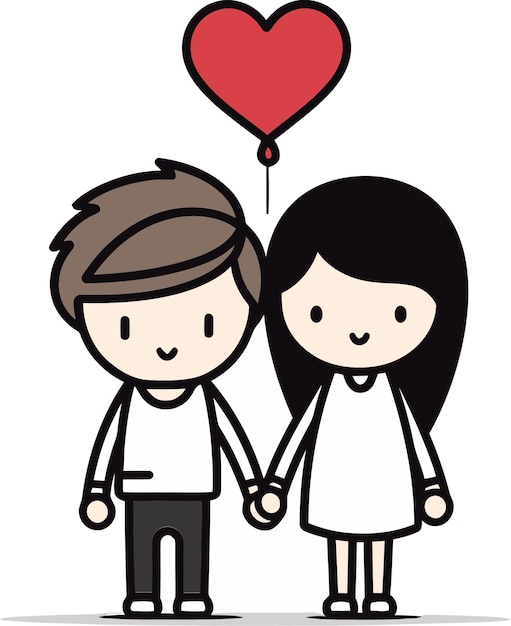 Sweetheart Moments Vectorized Love Stories Whimsical Love Journey Illustrated Love