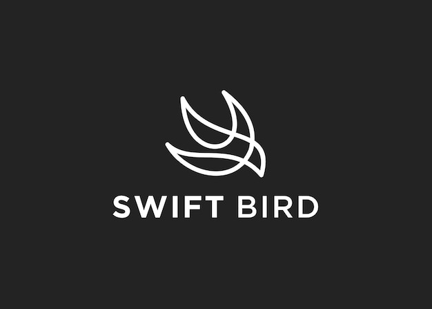 swift logo design vector illustration