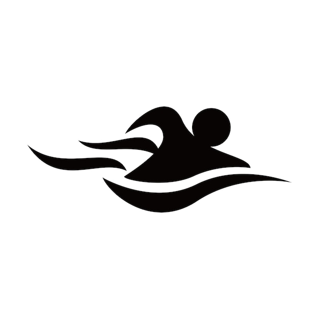 swimming icon design illustration water sport sign and symbol