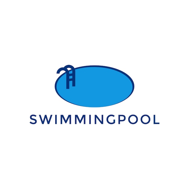 Vector swimming pool service logo design idea