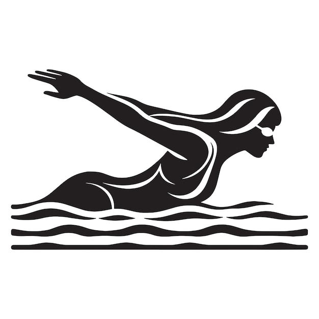 Vector swimming svg