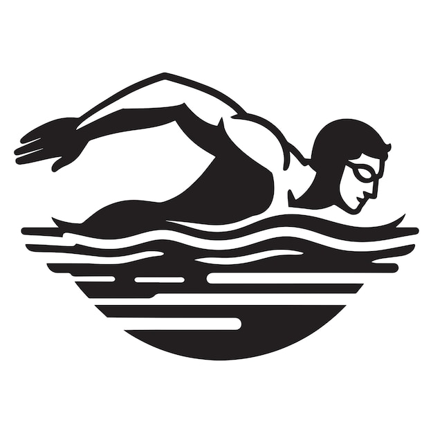 Vector swimming svg