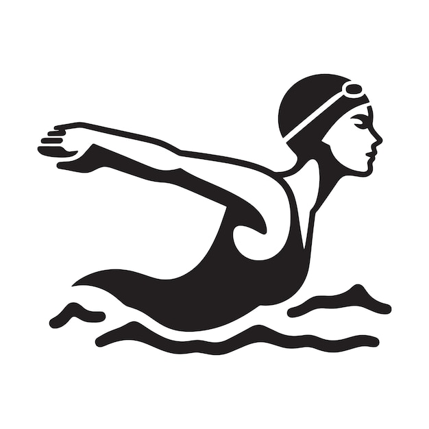 Vector swimming svg