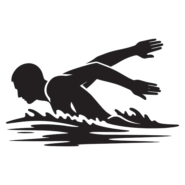 Vector swimming svg