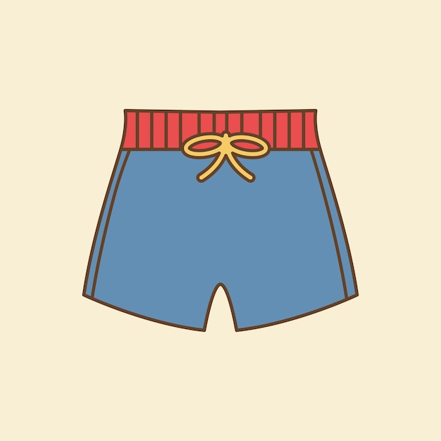 Swimming Trunks Flat Design Clipart