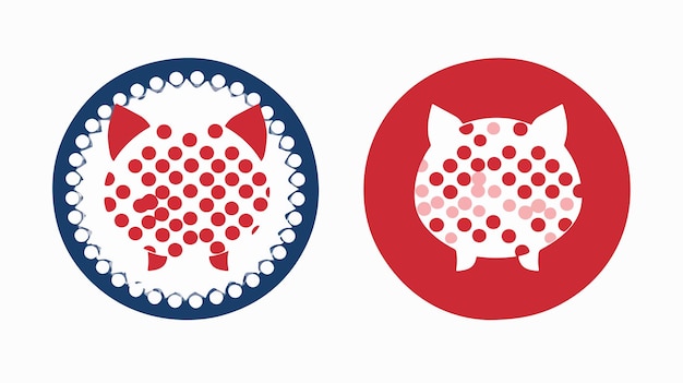 Swine Flu Halftone Vector Icon in Solid Version