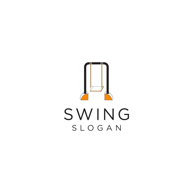 Swing logo icon design vector